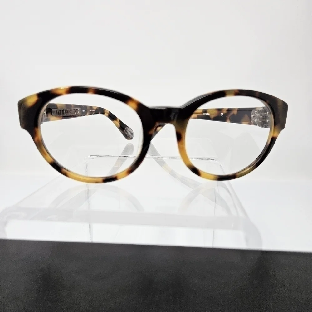 Linda Farrow x Ann Demeulemeester Tortoiseshell Oval Optical  Eyeglass Frame